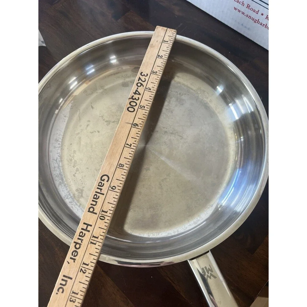 WMF Frying pan uncoated Ø 24cm Profi Made in Germany Pouring Rim Stainless Steel